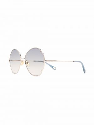 Spalvų gradiento rašto akiniai nuo saulės oversize Chloé Eyewear