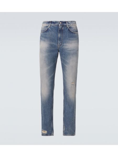 Smal bedrövad skinny fit-jeans Givenchy blå