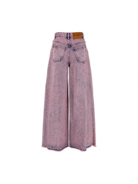 High waist jeans ausgestellt Marni pink