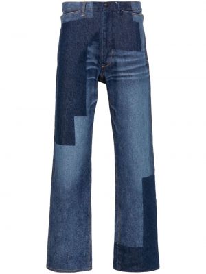 Straight jeans mit print Needles blau
