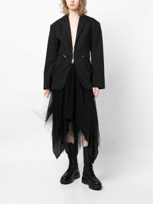 Asymetrické tylové midi sukně Marc Le Bihan černé