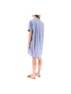 Mini vestido a rayas A.p.c. azul