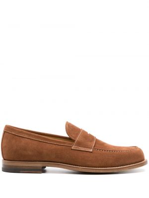 Seemisnahksed loafer-kingad Scarosso pruun