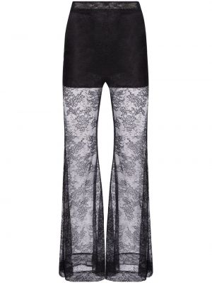 Παντελόνι με δαντέλα Nina Ricci μαύρο