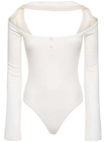 Bomuld body Courreges hvid