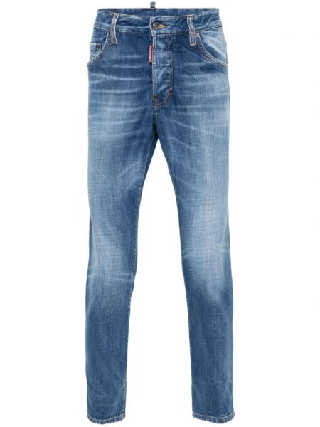 Hoikka slim fit-farkut Dsquared2 sininen