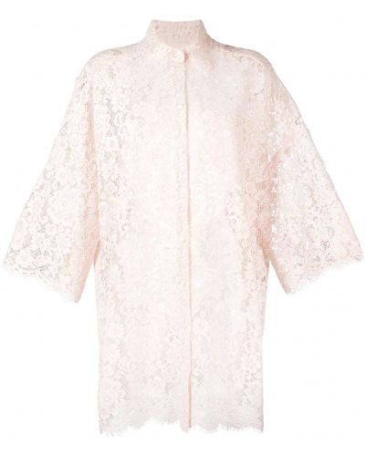 Blusa de encaje Dolce & Gabbana rosa