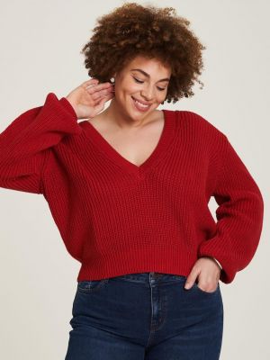 Пуловер Tranquillo червено