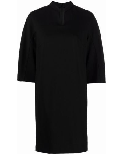 Vestido de tubo ajustado manga tres cuartos Aspesi negro