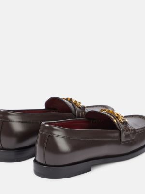 Pantofi loafer din piele Valentino Garavani maro