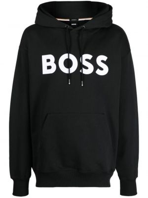 Hoodie Boss svart