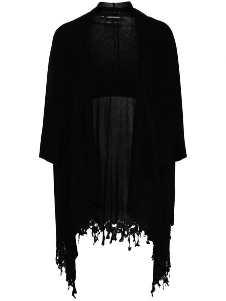Bavlněný kardigan s oděrkami Julius černý