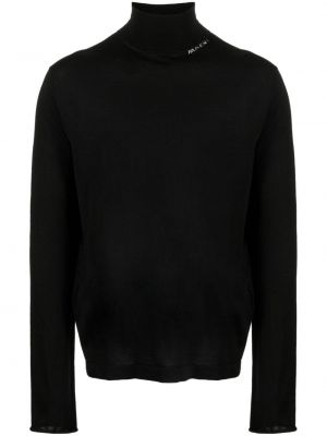 Вълнен пуловер с мъниста Marni черно