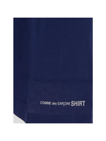 Camiseta de algodón Comme Des Garçons azul
