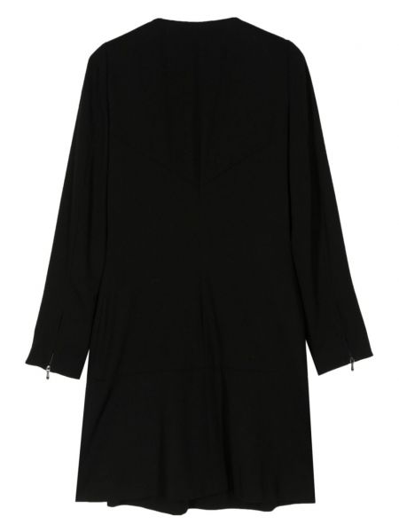 Woll kleid mit reißverschluss Chanel Pre-owned schwarz