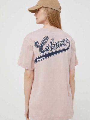 Bavlněné tričko Colmar růžové