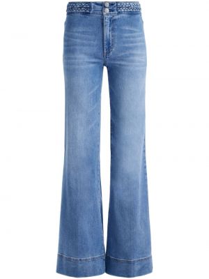 Geflochtene jeans ausgestellt Alice + Olivia blau
