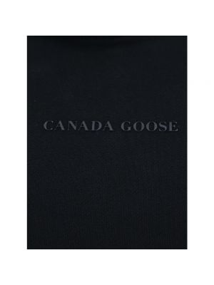 Sudadera con capucha de algodón Canada Goose negro