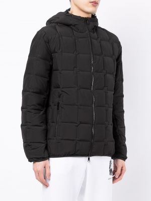 Kabát na zip s kapucí Armani Exchange černý
