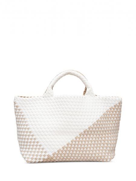 Средняя сумка-тоут St. Barths с графическим геометрическим рисунком NAGHEDI, White