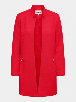 Priliehavý kabát Only červená
