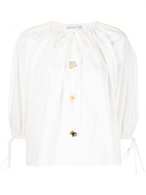 Blusa con botones Rejina Pyo blanco