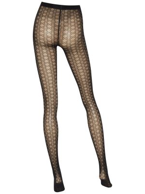 Chaussettes transparentes Wolford rouge