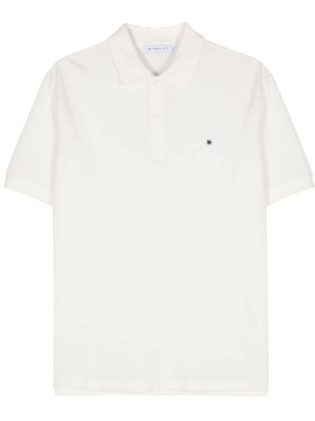 Поло тениска бродирана Manuel Ritz бяло