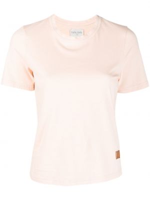 Βαμβακερή μπλούζα Forte_forte ροζ