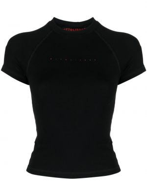 T-krekls ar apdruku Ottolinger melns
