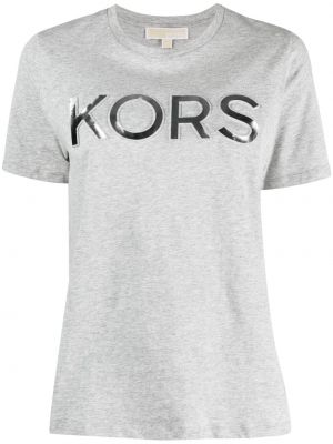 Bavlněné tričko Michael Michael Kors šedé