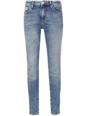 Skinny fit-jeans med låg midja Armani Exchange blå