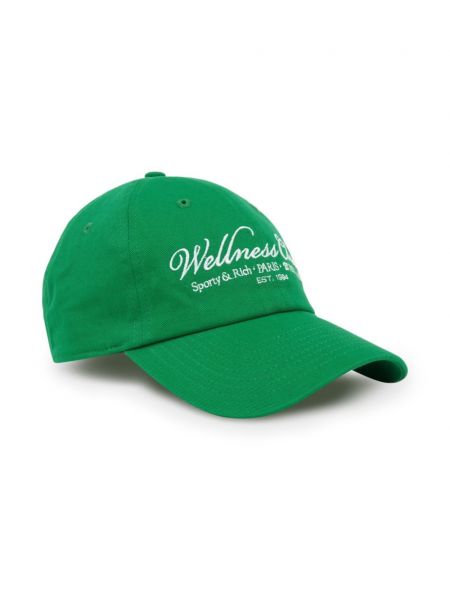 Haftowana czapka z daszkiem Sporty And Rich zielona