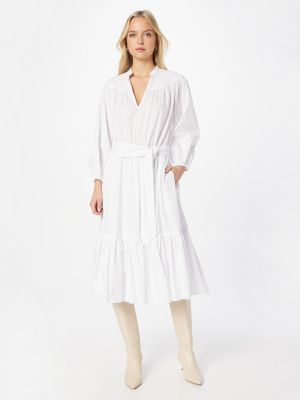 Košeľové šaty Lauren Ralph Lauren biela