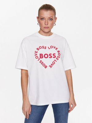 Laza szabású póló Boss fehér