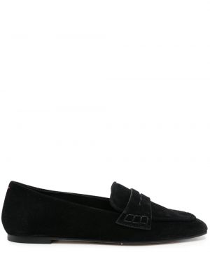 Pantofi loafer din piele de căprioară Aeyde negru