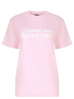 Футболка Comme Des Fuckdown розовая