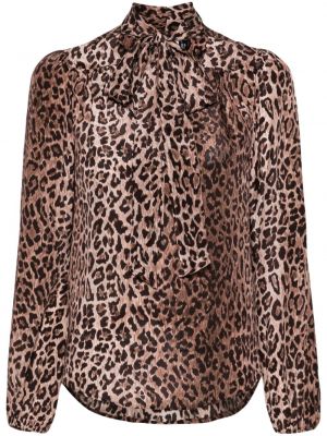 Bluza s printom s leopard uzorkom Rixo