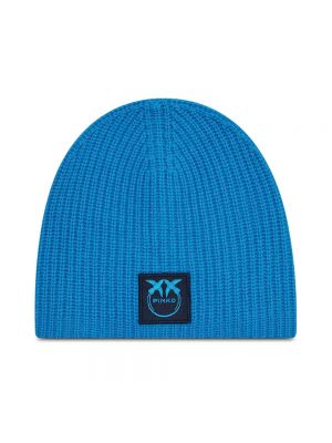 Niebieska czapka z kaszmiru Pinko
