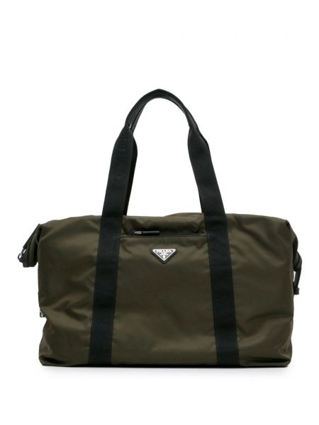 Cestovná taška Prada Pre-owned zelená