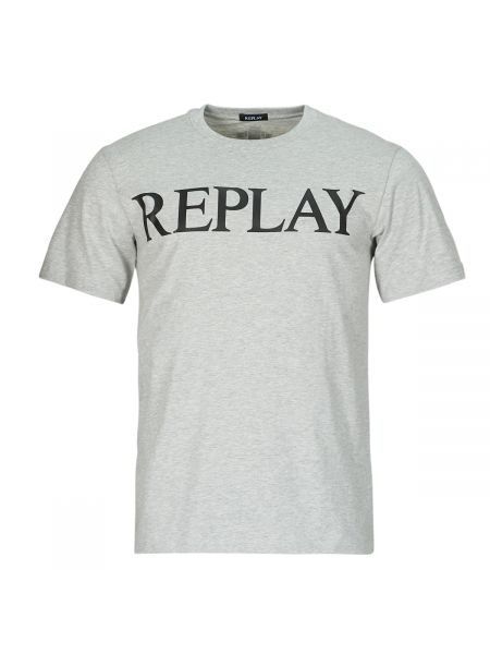 Tričko s krátkými rukávy Replay šedé