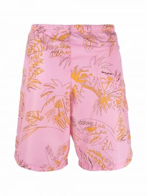 Shorts à motifs abstraits Palm Angels rose