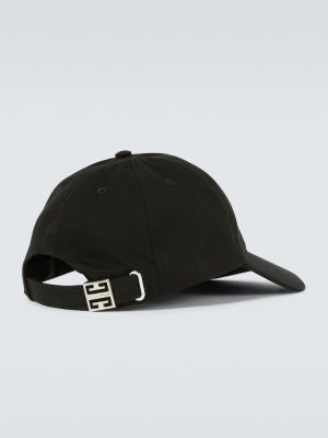 Памучна шапка с козирки Givenchy черно