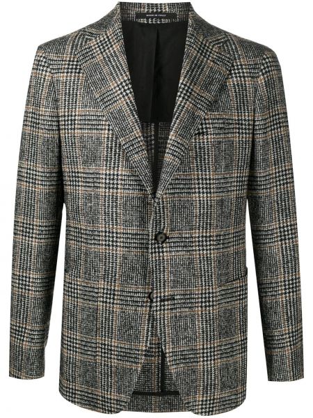 Blazer a cuadros Tagliatore gris