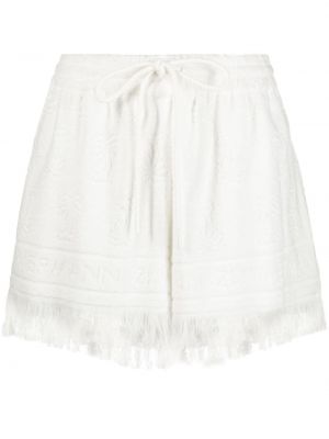 Shorts en coton Zimmermann blanc