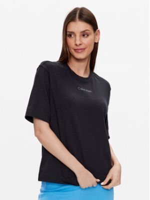 Voľné priliehavé tričko Calvin Klein Performance čierna
