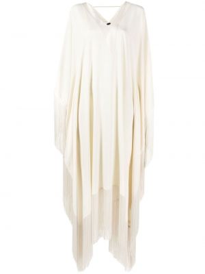 Asimetriškas suknele kokteiline su kutais Taller Marmo balta