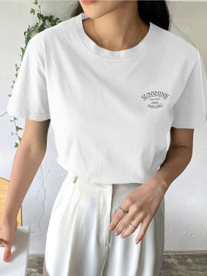 Koszulka z nadrukiem oversize K&h Twenty-one biała