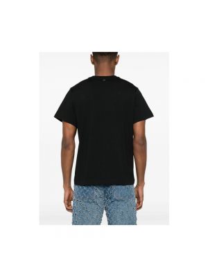 Camiseta de algodón de tela jersey Mugler negro