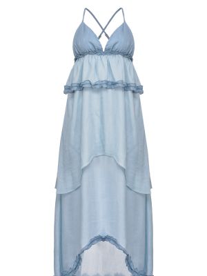 Джинсовое платье Pinko голубое